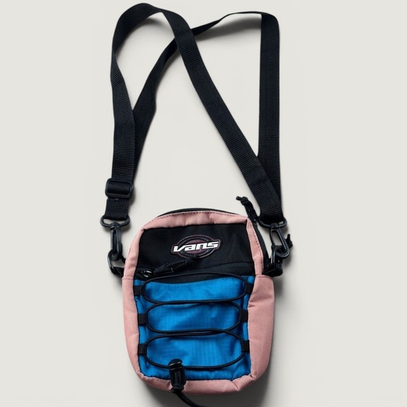 Vans Handbags - Vans Crossbody Bag Unisex One Size Blue Pink Colorblock Bail Shoulder Streetwear